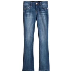 Democracy Kathryn Ab Solution Itty Bitty Bootcut Distressed Jeans Indigo…